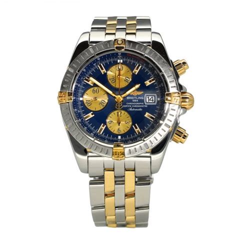 breitling chronomat evolution blue dial|breitling chronomat evolution.